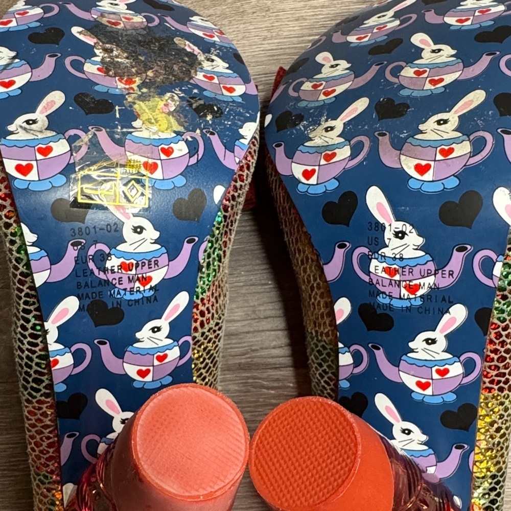 Irregular Choice Colorful Metallic Bow-Accent Pumps - Picture 7 of 10